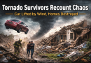 Survivors of Reported Tornado Recount Chaos as Car Lifted by Wind and Wall Collapses