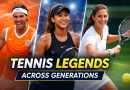 Rafael Nadal, Naomi Osaka, and Monica Seles: Tennis Legends Across Generations