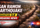 San Ramon Earthquake Today: Magnitude 3.0 Tremor Reported in California
