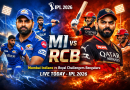 MI vs RCB Live Match Today: Mumbai Indians Face Royal Challengers Bengaluru in High-Voltage IPL 2026 Clash