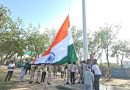 100-Foot National Flag Replaced with Full Honors in Nuh, Police and Home Guard Personnel Lead Ceremony